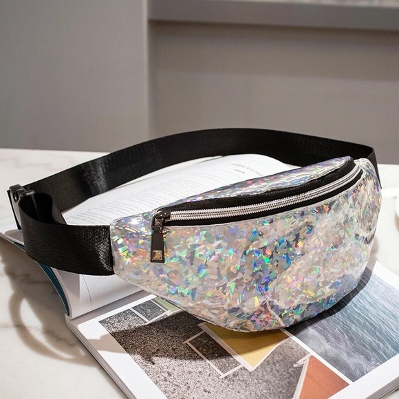Handbags - Holographic rave festival fanny pack belt bag